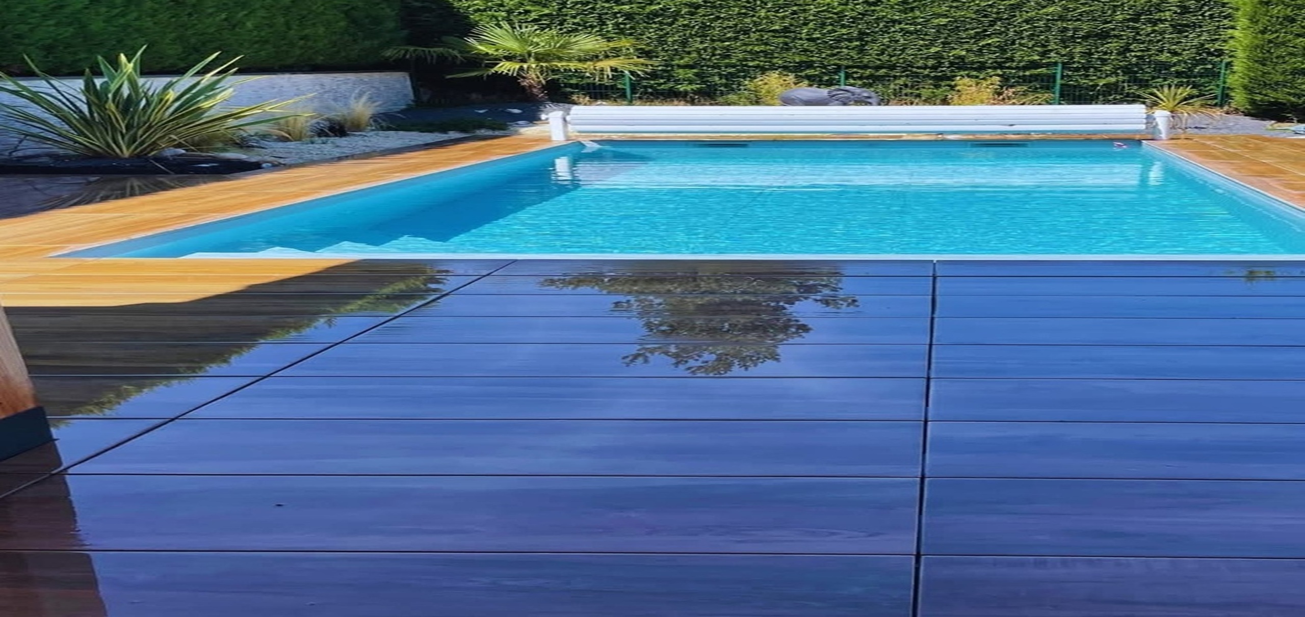 Piscine 8 × 4 m – Fond descendant