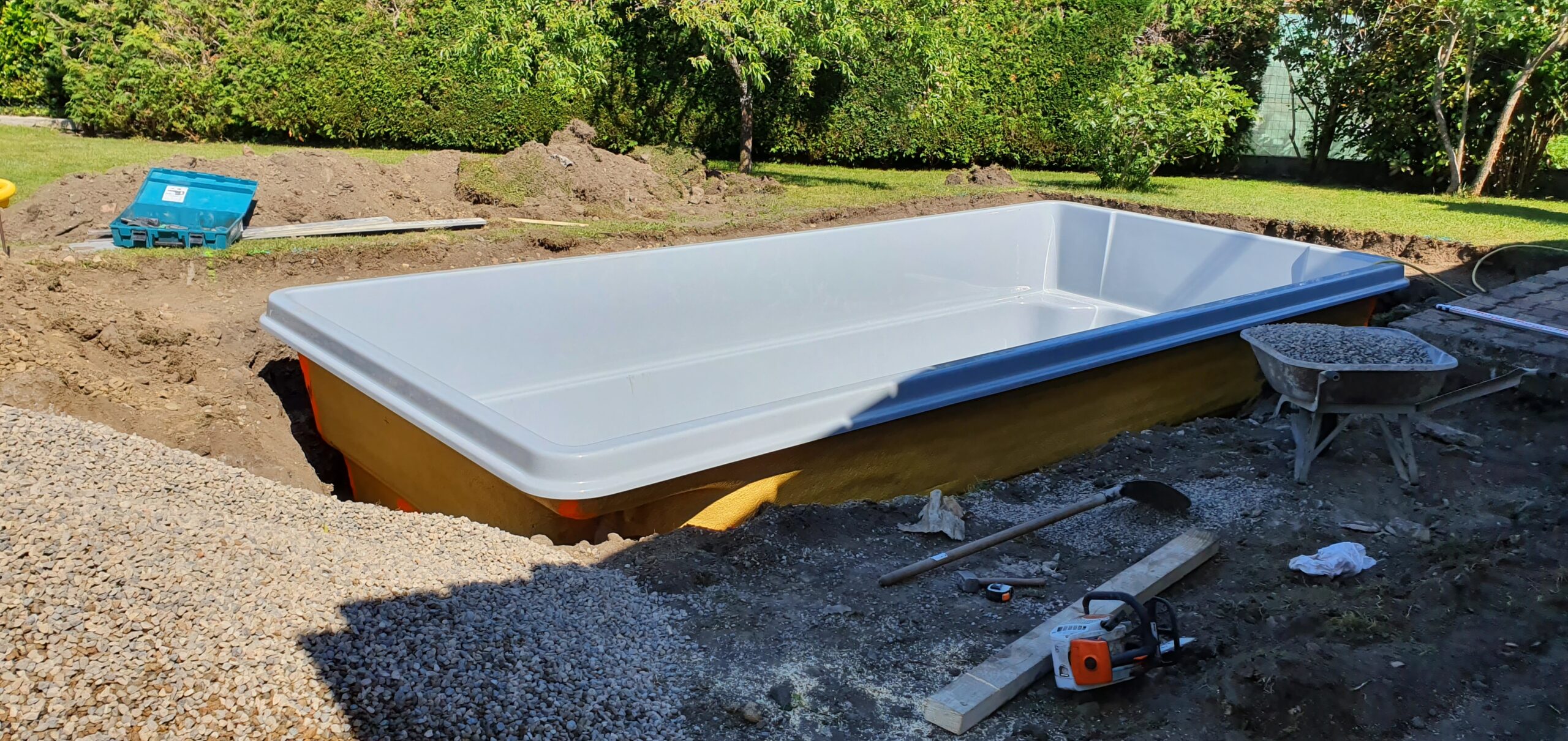 Piscine polyester 6 × 3 m – Gris – photo 3